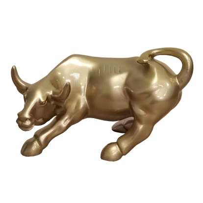 Modrest Bull Modern Gold Sculpture Gold Sculpture 81342 VGTH-235333