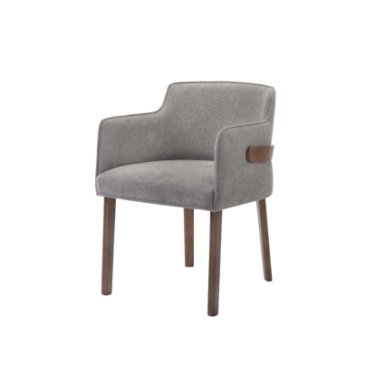 Modrest Jordan Modern Walnut & Grey Dining Set Grey Dining Set 74186 VGMAJORDAN-SET-2