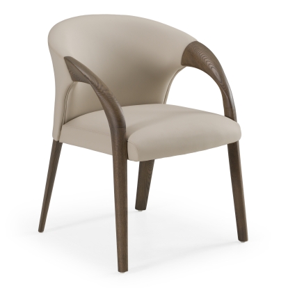 LA Furniture Wynetta Mid-Century Modern Grey Vegan Leather + Grey Ash Dining Chair VGCSACH-19075-GRY Contemporary Style by Vig Furnitrue Number 81104 Catch Home Goods
