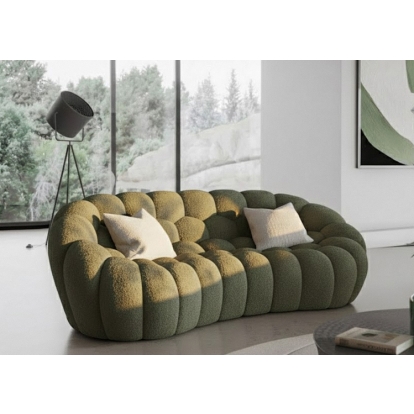 LA Furniture Yolonda Modern Curved Green Fabric Loveseat VGEV2126C-LOVE-C-13 Contemporary Style by Vig Furnitrue Number 83406 Catch Home Goods