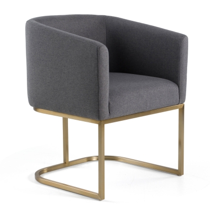 LA Furniture Yukon Modern Dark Grey Fabric Dining Chair VGVCB8362-DKGRY-DC Contemporary Style by Vig Furnitrue Number 79651 Catch Home Goods